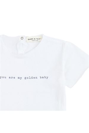 T-shirt in cotone bianco BABE & TESS KIDS | 21418154135